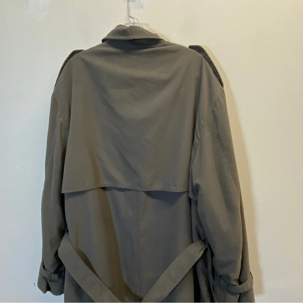 Vintage BILL BLASS Men’s Trench Coat With Hood Size XXL - Picture 9 of 16